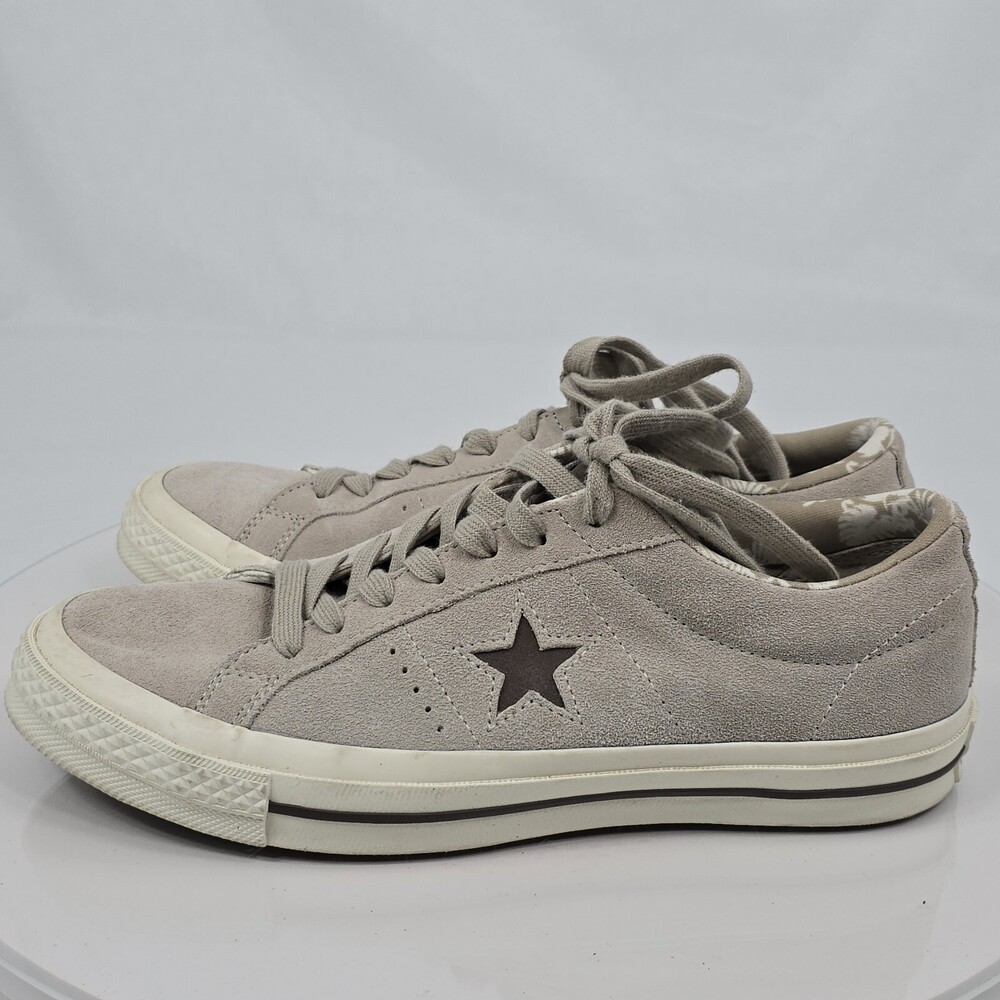 Converse One Star OX Tropical Men 8/Women 10 Beige Suede Low Top Sneakers Chucks